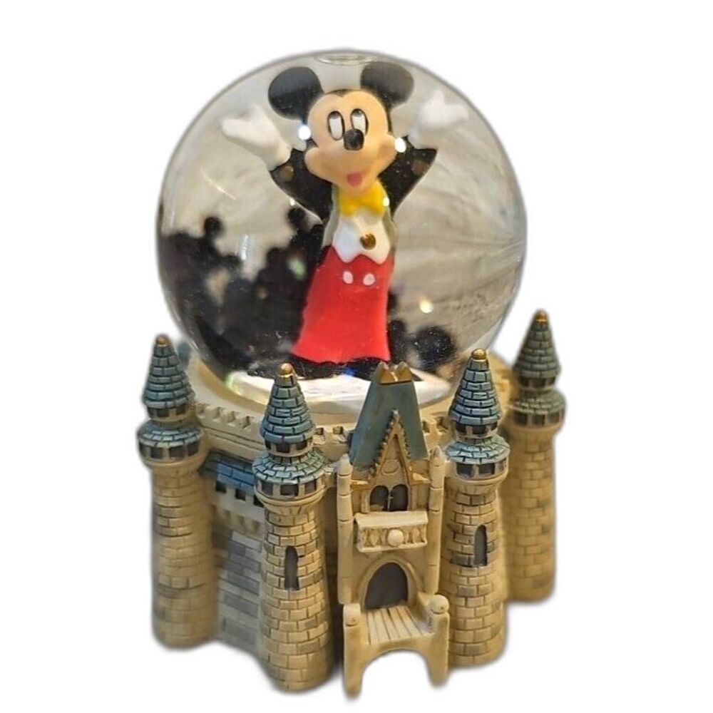Disney Parks Mickey Mouse - Castle Mini Snow Globe 3” tall